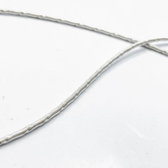 16" Twisted Omega Link Sterling Silver Chain - Picture 3 of 3